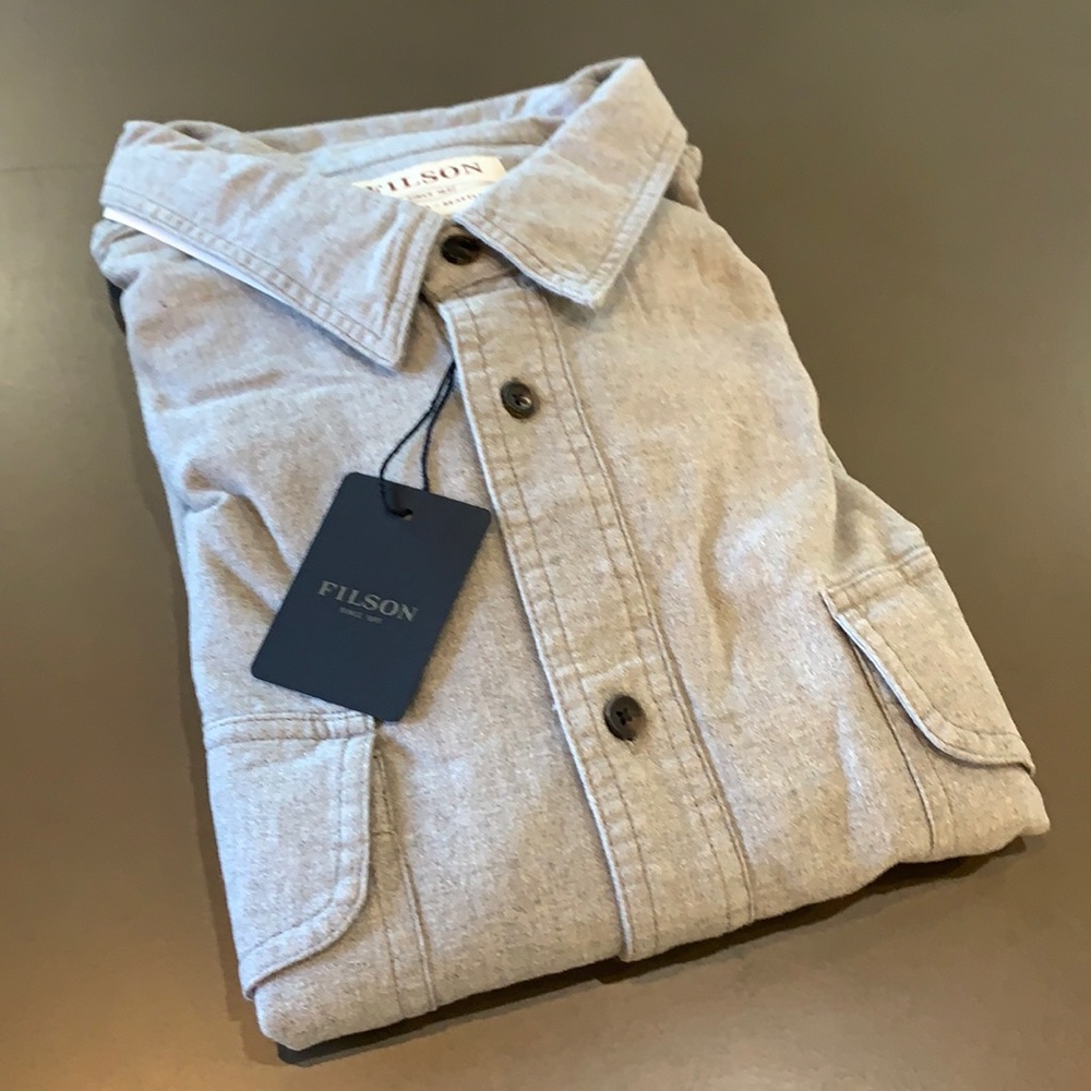 C.C. Filson Lightweight Alaskan Guide Shirt, NEW, Dress Shirt HeathrGray